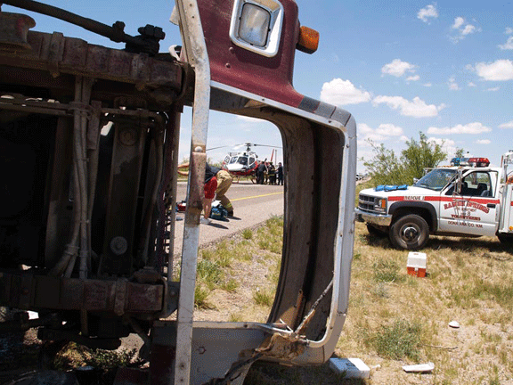 Concrete Truck Rollover