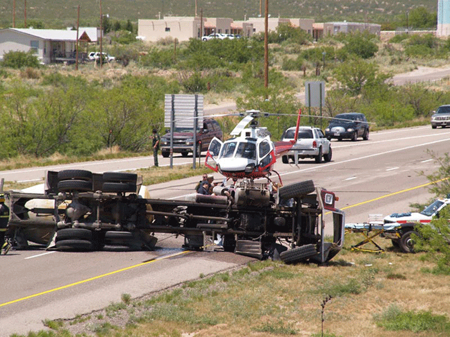 Concrete Truck Wreck