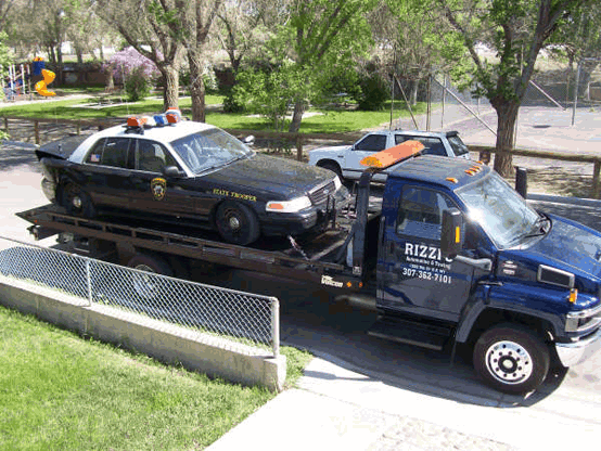 Accident in Police car