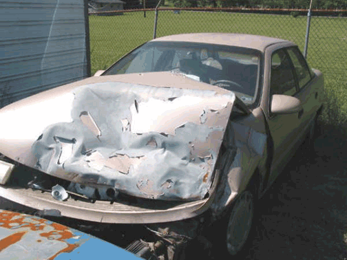 Mercury Sable wrecked