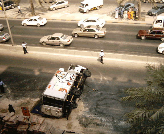 UAE Truck Rollover