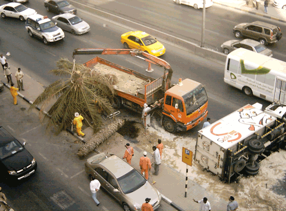 UAE Truck Crashed