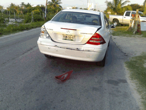 Mercedes Crash