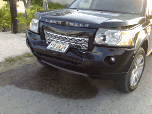 Land Rover Crashed