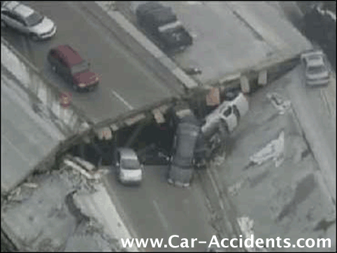 Bridge Crashes into River Below