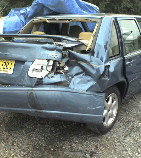 Volvo wrecked