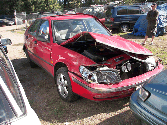 Saab 93 Crash