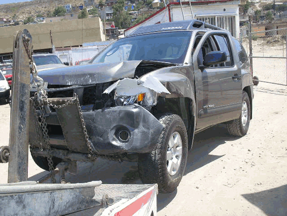 Nissan xterra crash