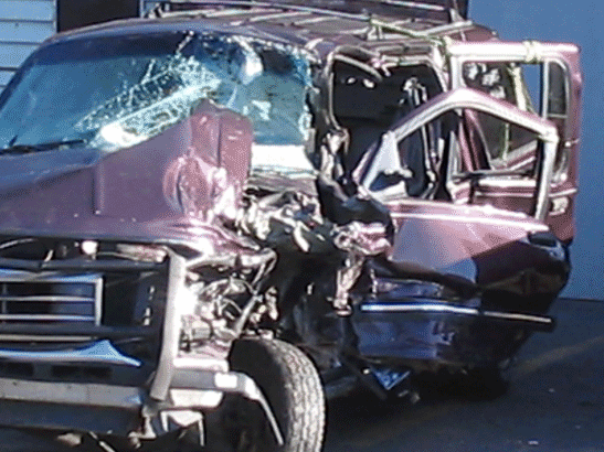 Head on Ford Wreck