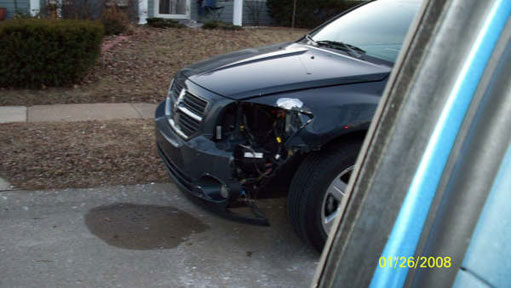 Dodge caliber accident crash