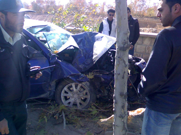Persian car accident