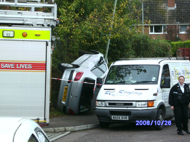 lost control parking on hill