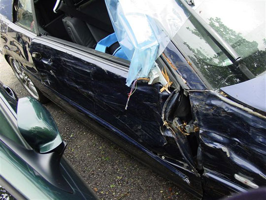 BMw crashed