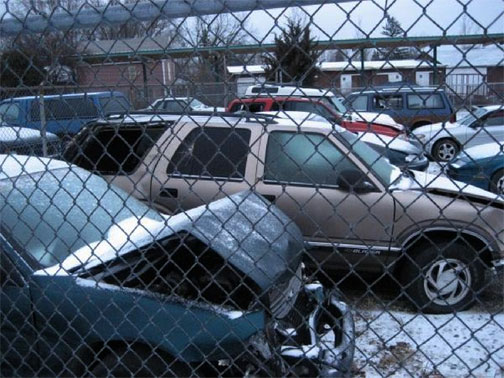 Blazer in Junk Yard