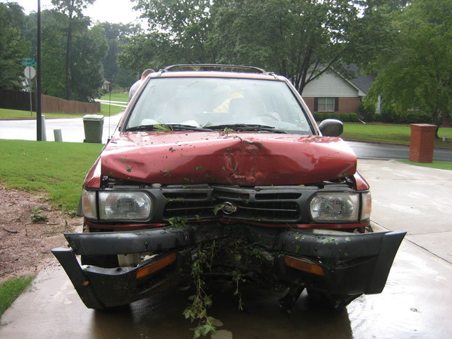 Nissan wrecked