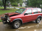 Tropical Storm Fay Car Crash