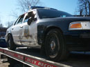 Police cruiser crash