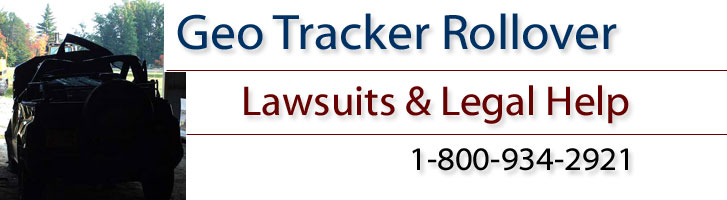 Geo Tracker Rollover Lawsuit