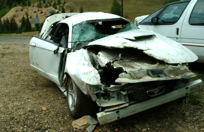 Ford Mustang Wreck