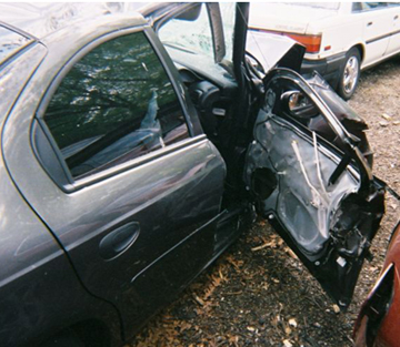 Dodge Neon Crashed