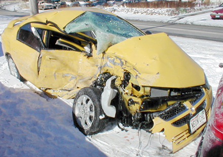 dodge neon sxt crash