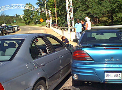 Pontiac bmw crashes