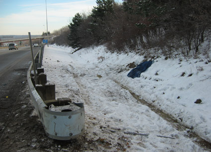 Mass Pike Accident Scene