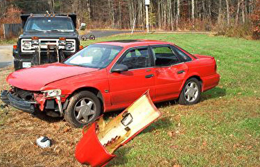   Accident Running Stop Sign