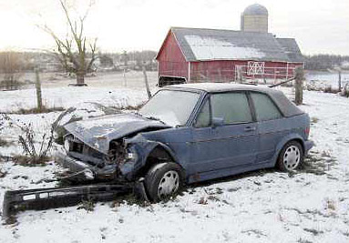 Deer CA Accident VW