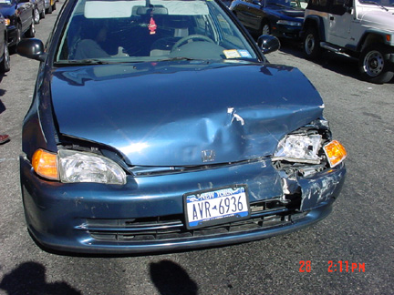 Honda Driver Falls Asleep New York