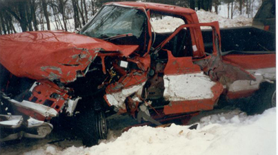 Red Truck DUI Crash