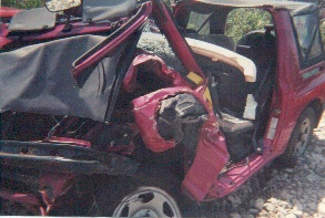 Geo Tracker Head on Collision Los Angeles