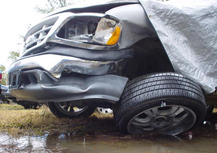 Pickup Truck Crashed