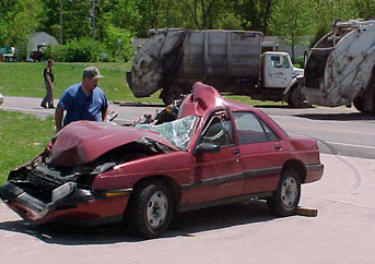 Crushed by Dump Truck