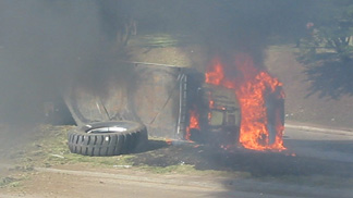 Truck fire