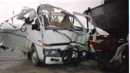 Van Hit by trailer Vic