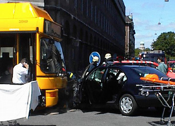 Mercedes crash