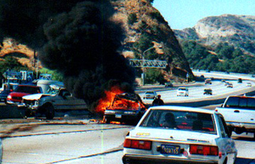 Car Fire Crash