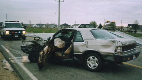 Chrysler LeBaron Wrecked Crash