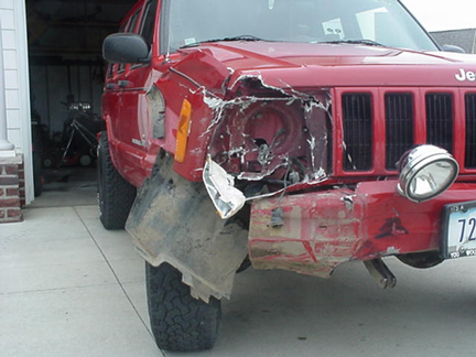 Wrecked Jeep