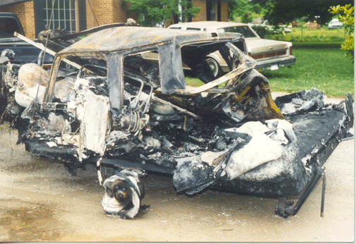 El-Camino Fatal Crash and Burn Tennessee