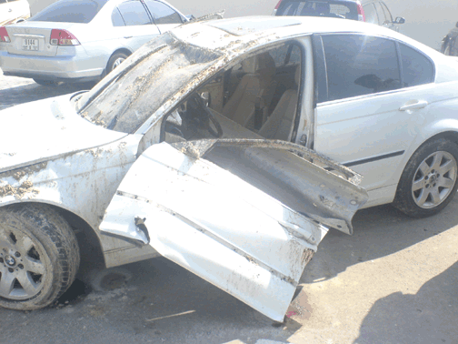 BMW 323 Serious Accident United Arab Emirates