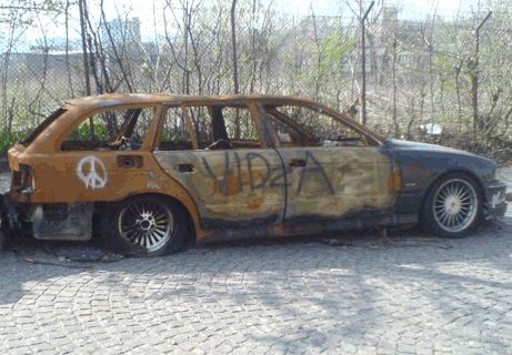 BMW Crash and Burn Belgrade, Serbia