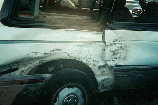 Dodge Van Crashed