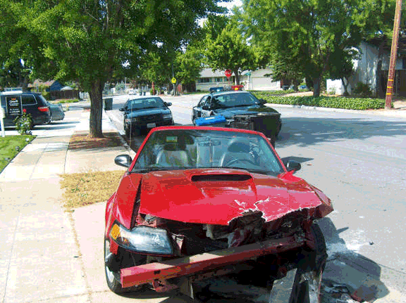 Ford Mustang Convertible Picture: Hit by Drunk Driver