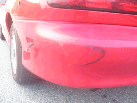 Camaro Crashed Red