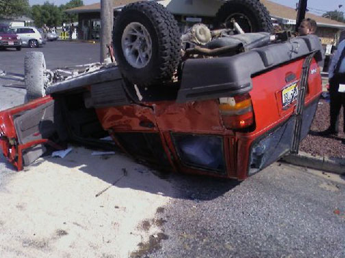 Bad jeep crash