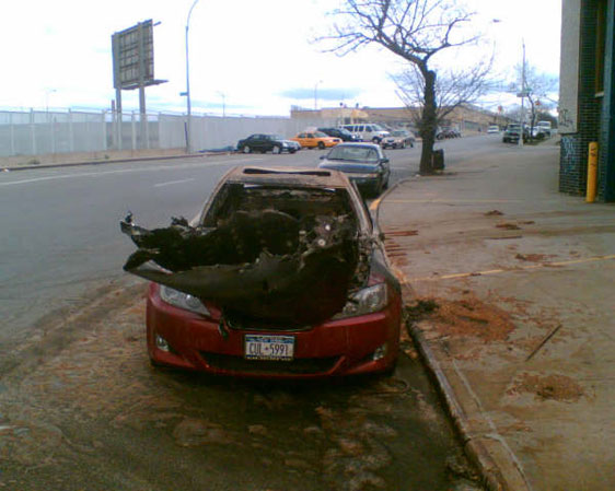 Lexus crash accident