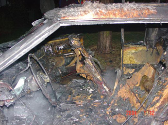 Cadillac Eldorado Accident: Fire Montgomery, Pennsylvania