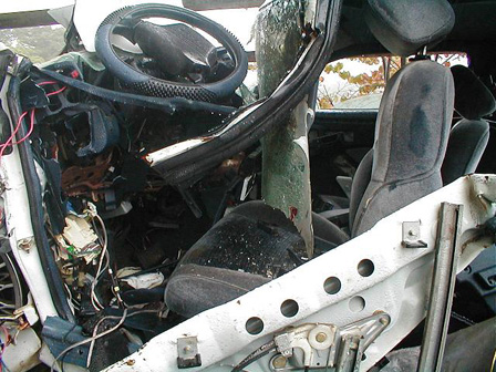 Interior Crashed Car
